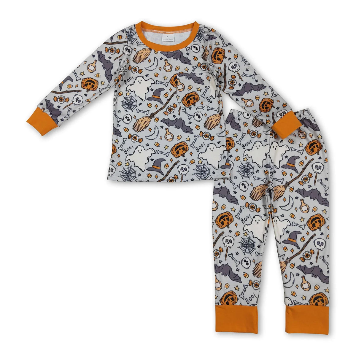 RTS NO MOQ Sibling baby boy clothes Halloween Long Sleeve pants Suits