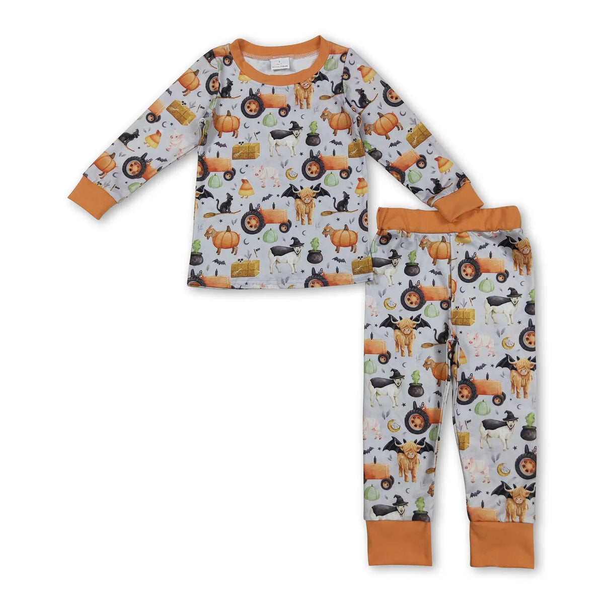 RTS NO MOQ Sibling baby boy clothes Halloween Long Sleeve pants Suits