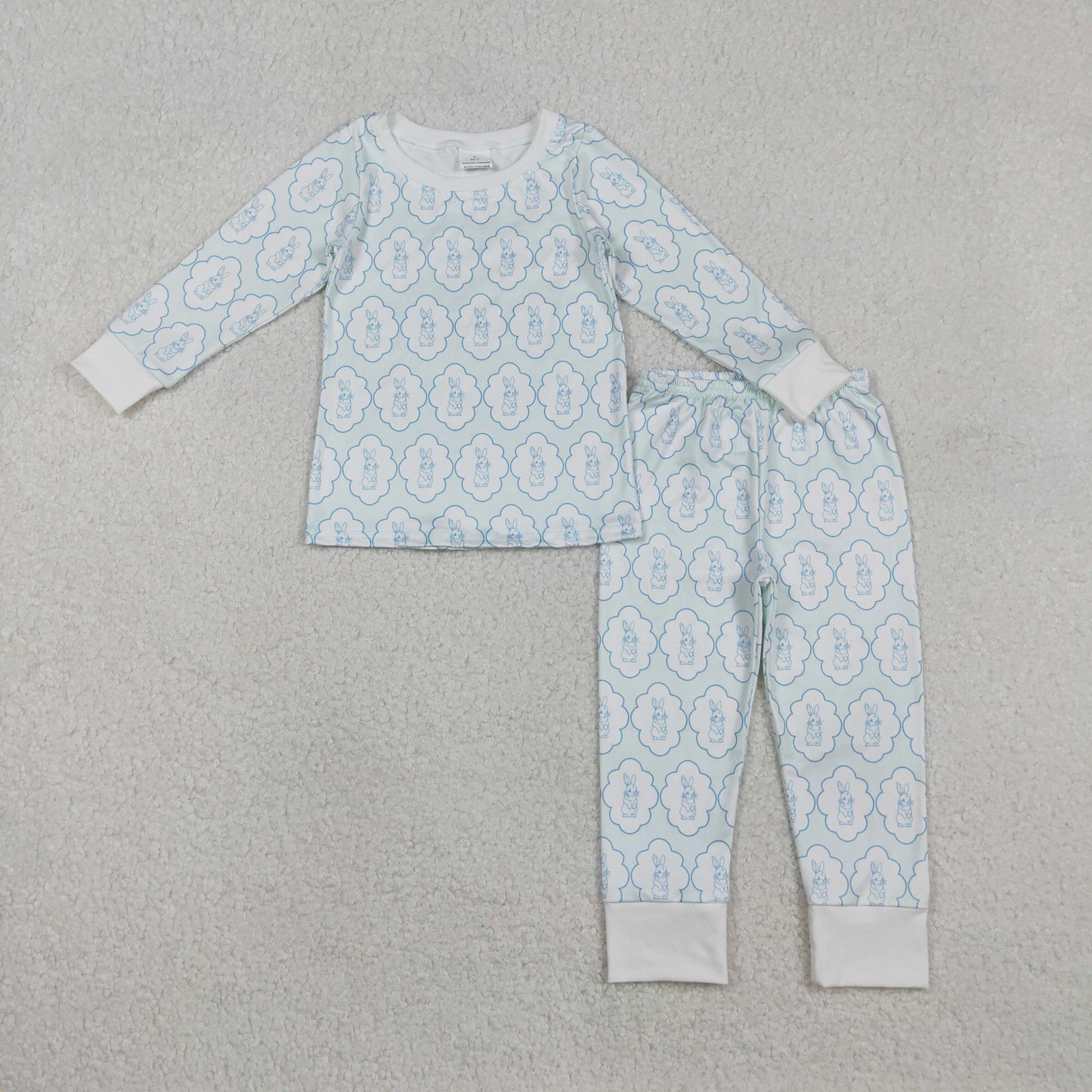 RTS NO MOQ Sibling baby girl boy clothes easter long short-sleeved sets