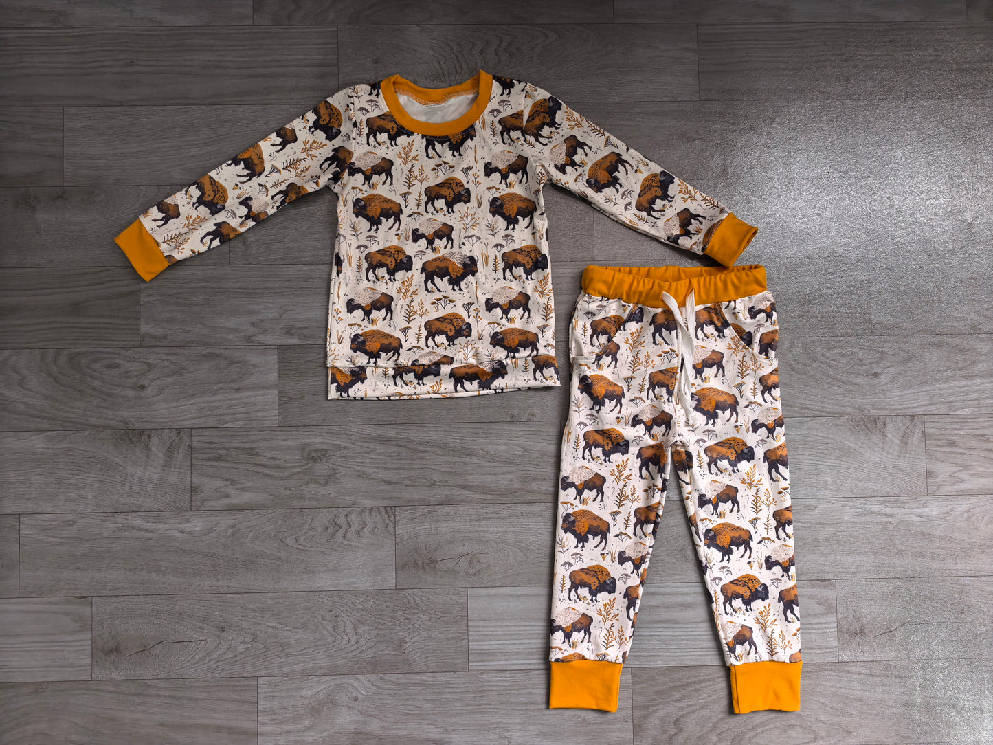 (Sample) No moq BLP1466 Baby Boys Flower Cow Pocket Tee Jogger Western Two Piece Outfit