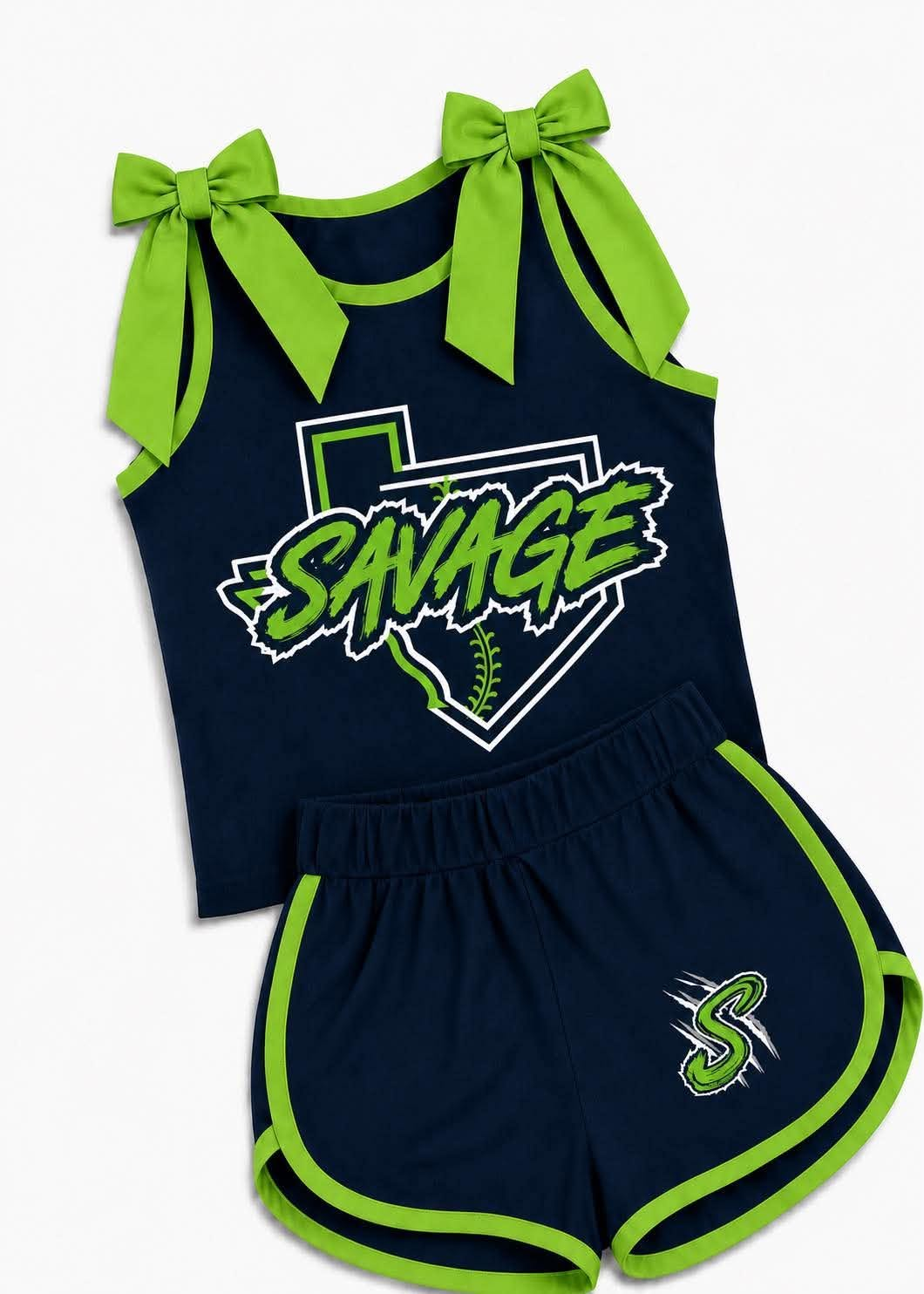 custom moq 5 mix size BM04 Baby Girls Bow Sleeveless Black Top Shorts Outfit Set