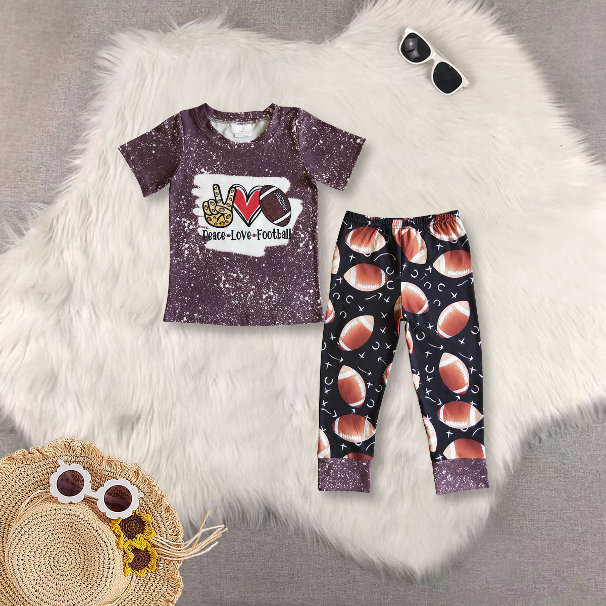 RTS NO MOQ Sibling Baby Girls Boy clothes short sleeve pants Clothes Sets