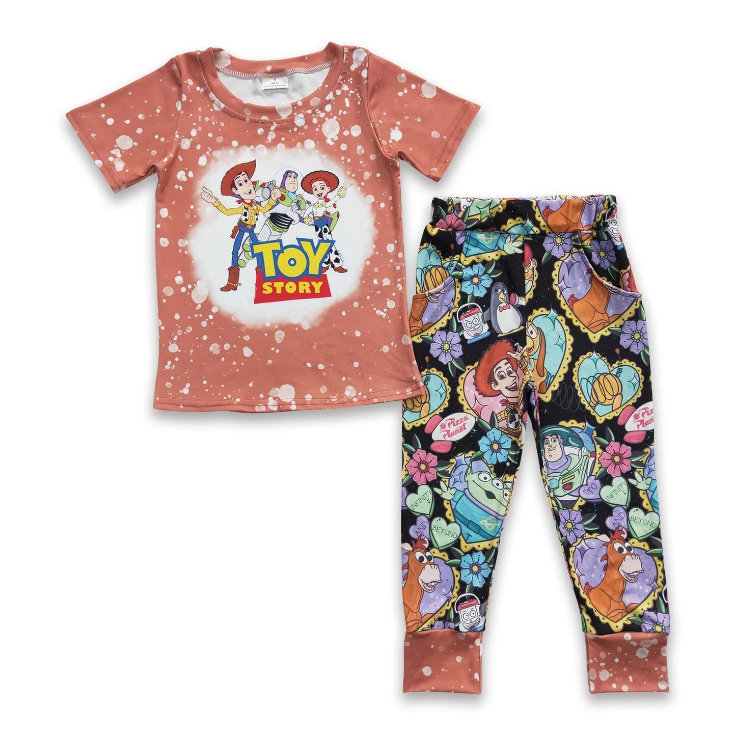 RTS NO MOQ Sibling milk silk Cute Clothes Baby Boys Short Sleeve Top and Pants Clothing Set