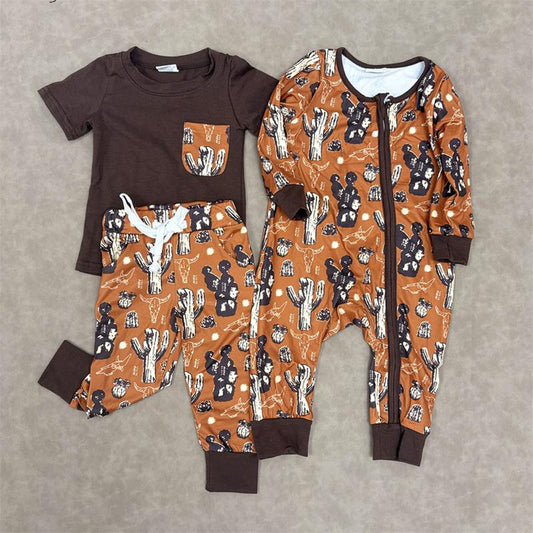 RTS NO MOQ Sibling Baby boy clothes short sleeve pants Setsand romper