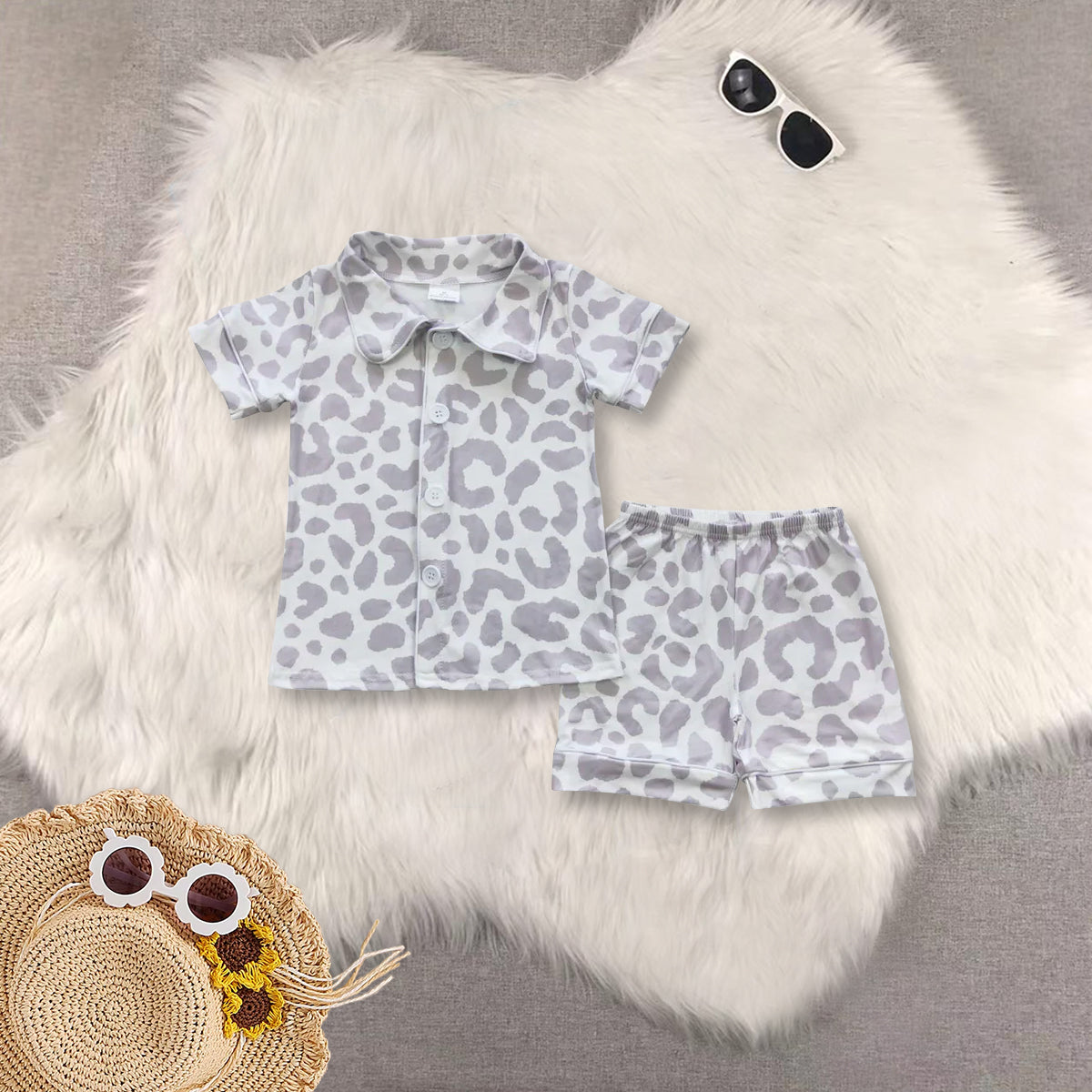 RTS NO MOQ Baby boy clothes Short Sleeve shorts pajamas Suit