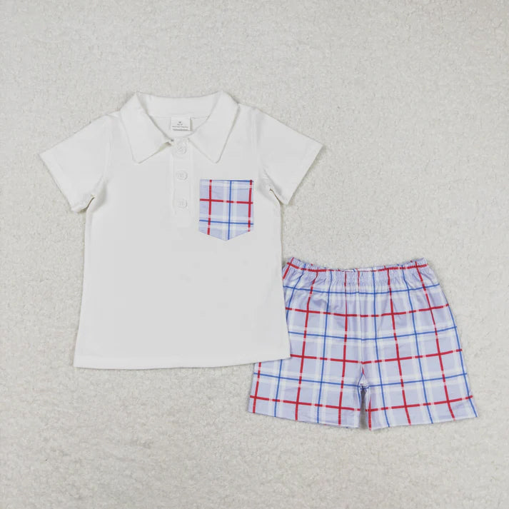 RTS NO MOQ Sibling baby boys Clothes short sleeve shorts Sets