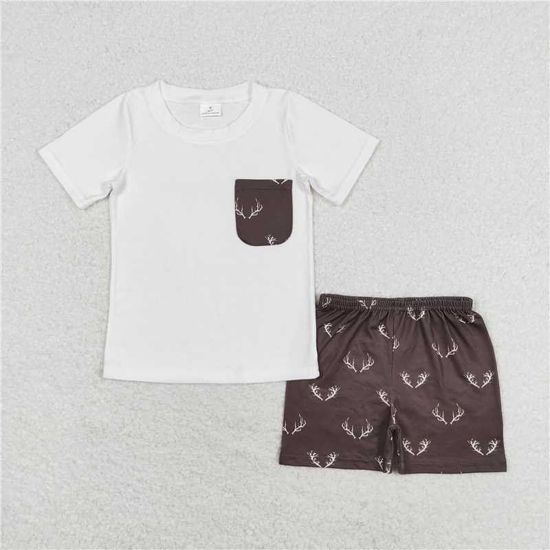 RTS NO MOQ baby Boys short sleeve Clothes Sets and romper