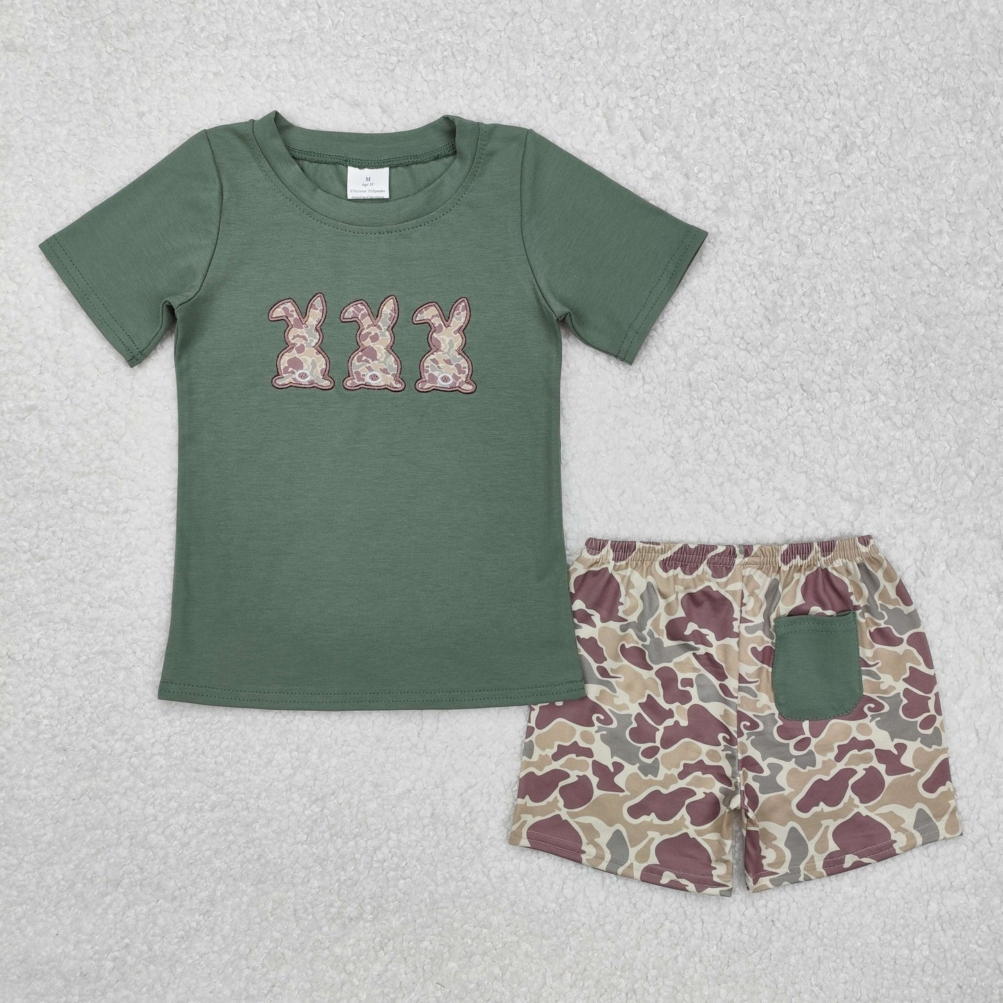 RTS NO MOQ Sibling baby girl boy clothes embroidery easter short-Sleeve rompers and sets and dress