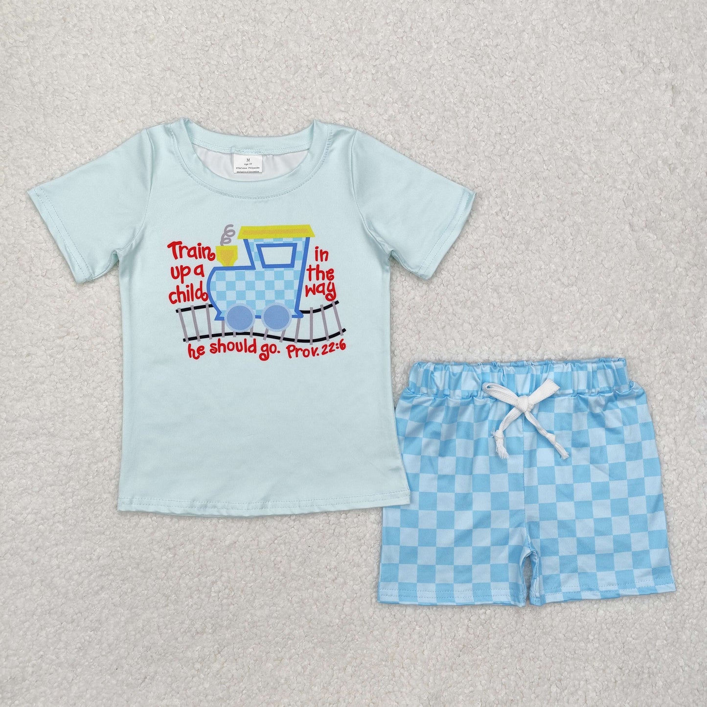 RTS NO MOQ boy and girls short-sleeved shorts suit & short-sleeved sets