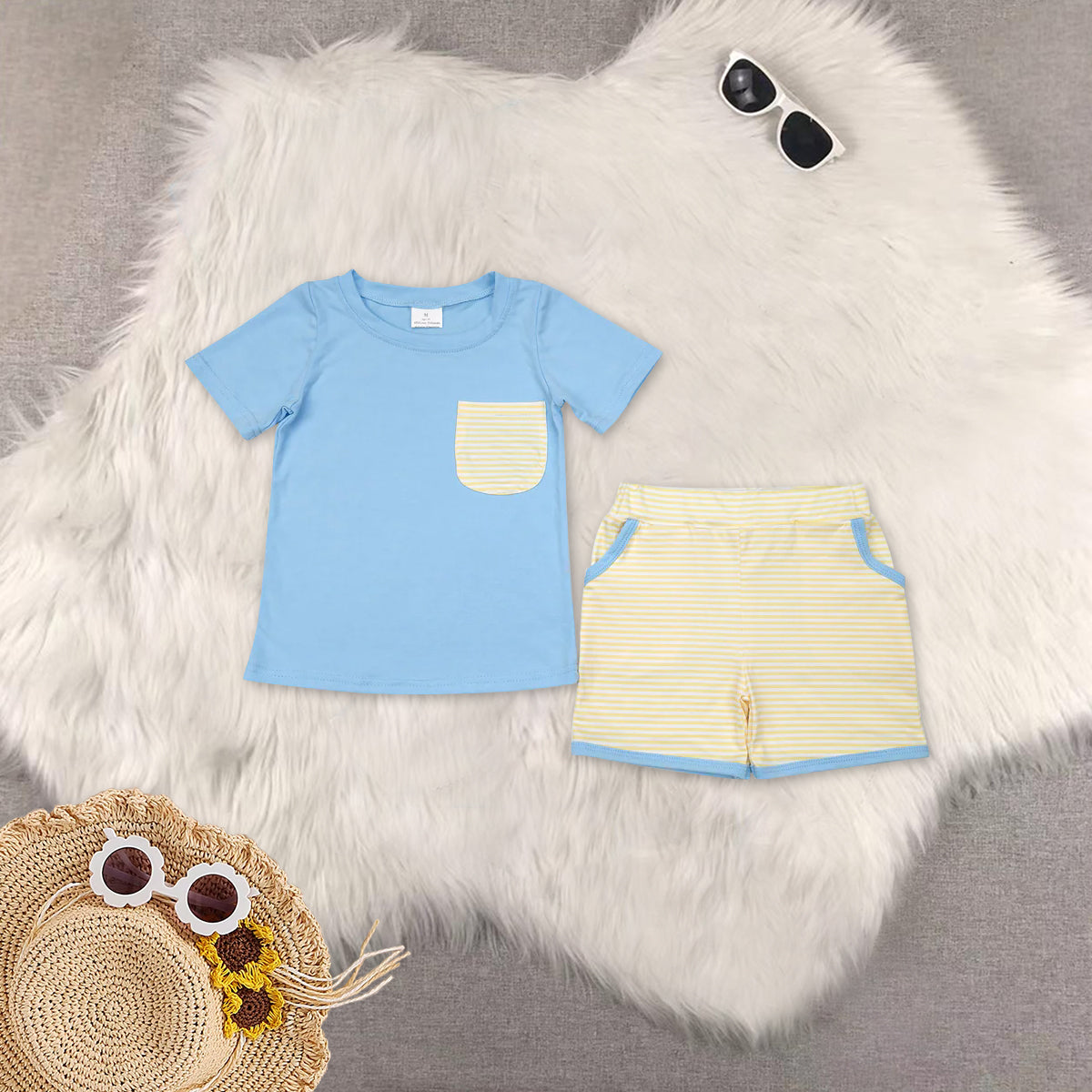 RTS baby girls Boys clothes summer floral Short Sleeve Shorts sets and pants sets and dress