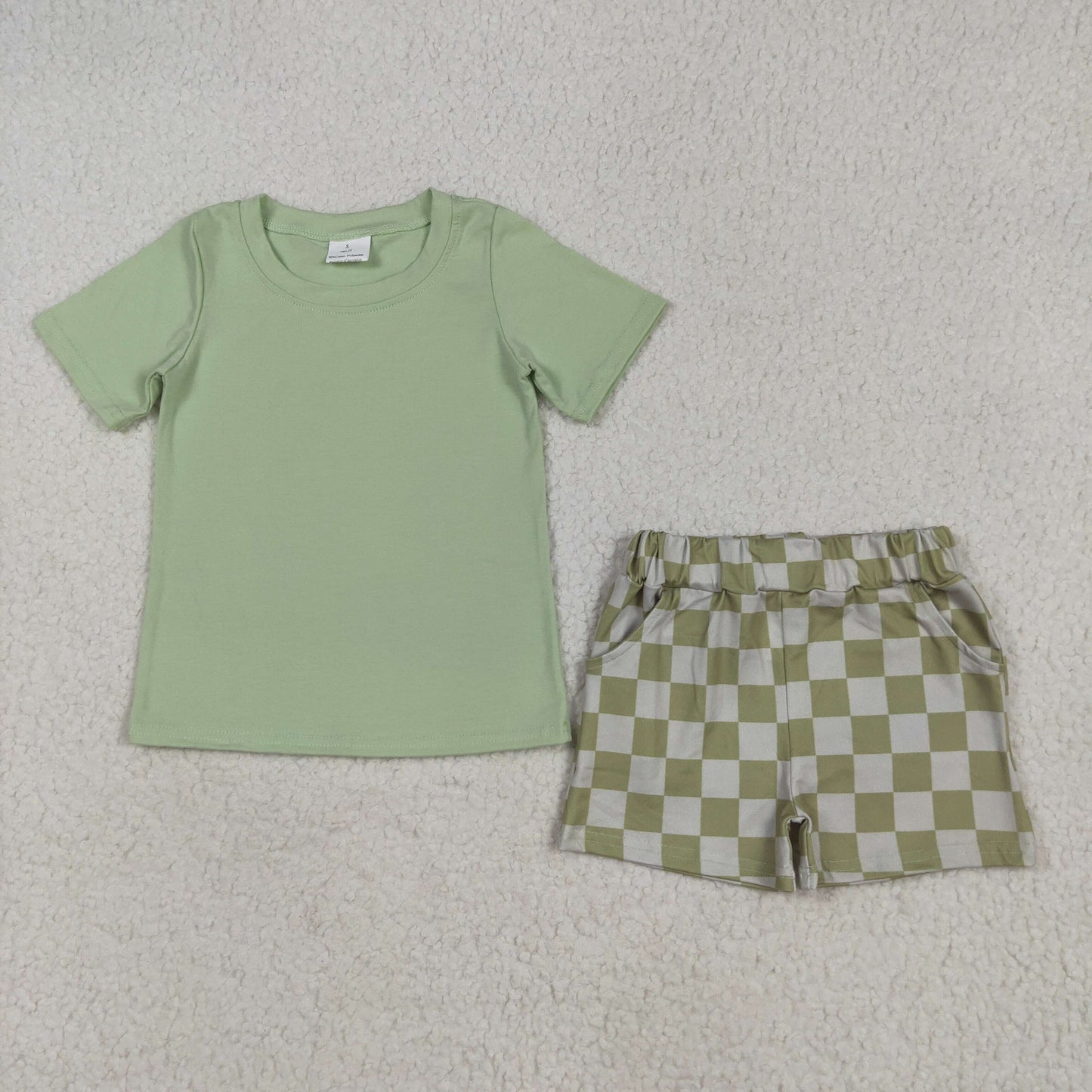 RTS NO MOQ baby boys Clothes short sleeve shorts Sets