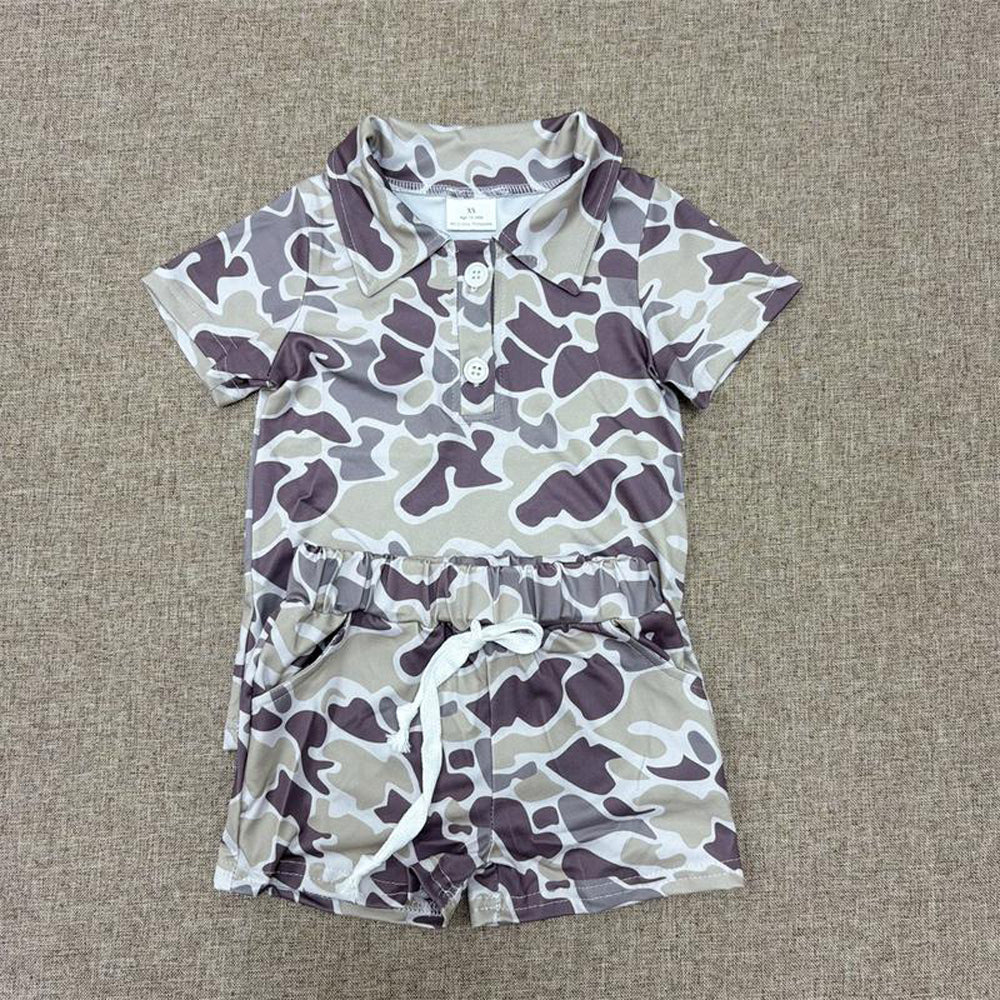 RTS NO MOQ BT1211+SS0454 baby boys clothes short-sleeved top camouflage shorts sets-BSSO1521