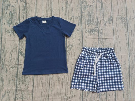 (Sample) No moq BSSO1882 COTTON TOP BOYS SETS