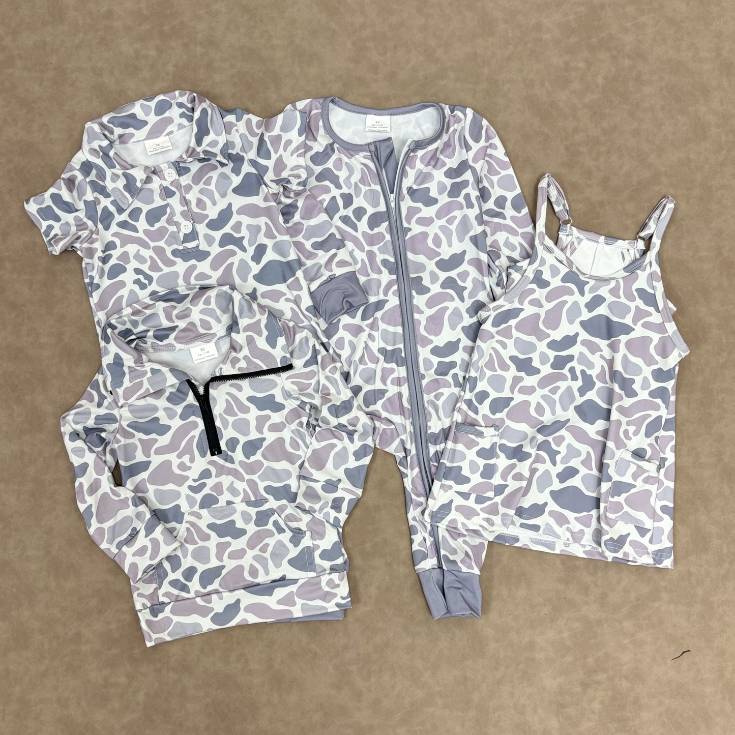 RTS Sibling Baby Boys girl clothes Shirt Summer Clothes camouflage short and long sleeve tops and romper and yoga dress