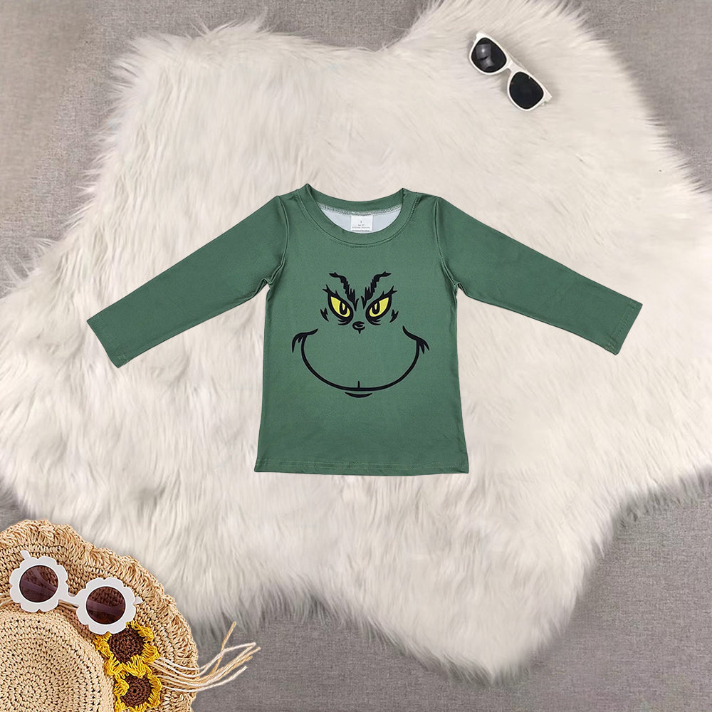 RTS NO MOQ sibling baby girls clothes Christmas long sleeved tops