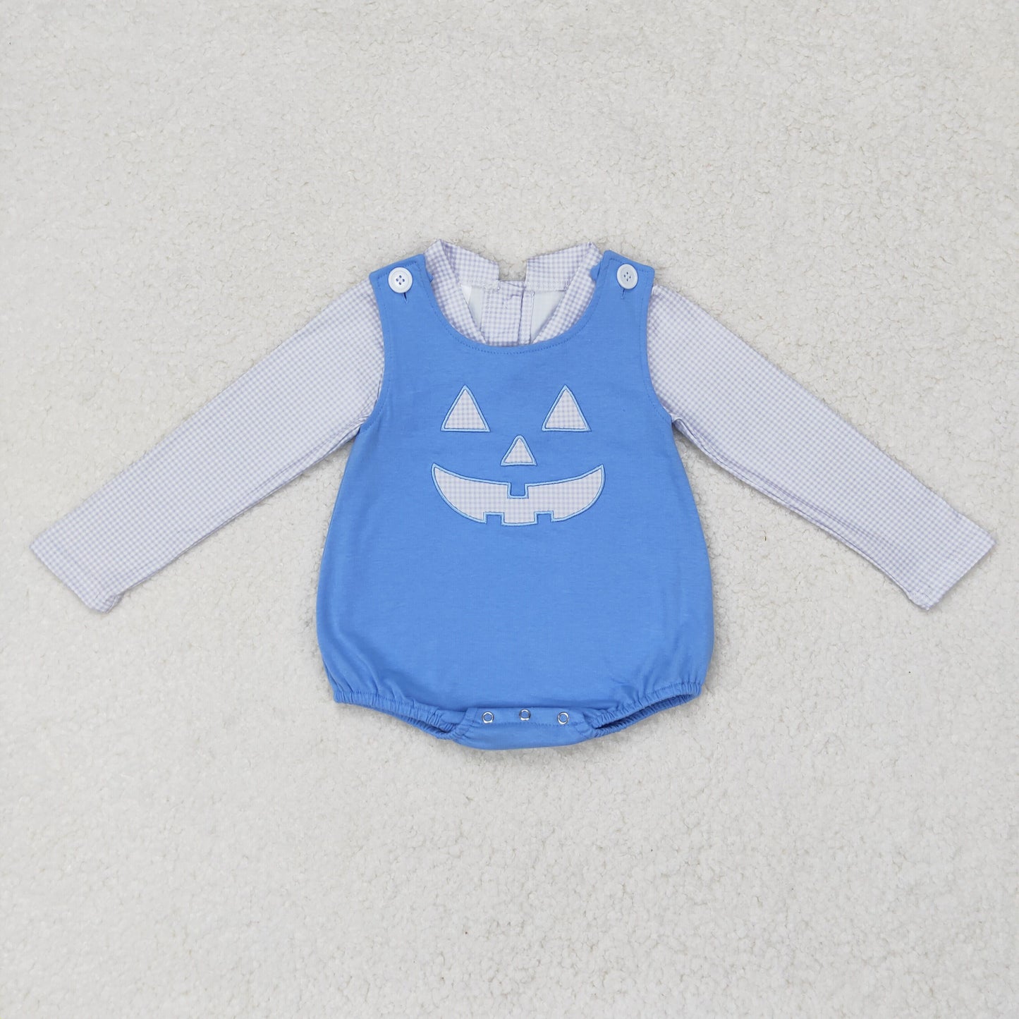 RTS no moq Sibling baby girl boy clothes halloween long-sleeved top embroidery smiley face rose red sleeveless dress and romper 2 pieces set