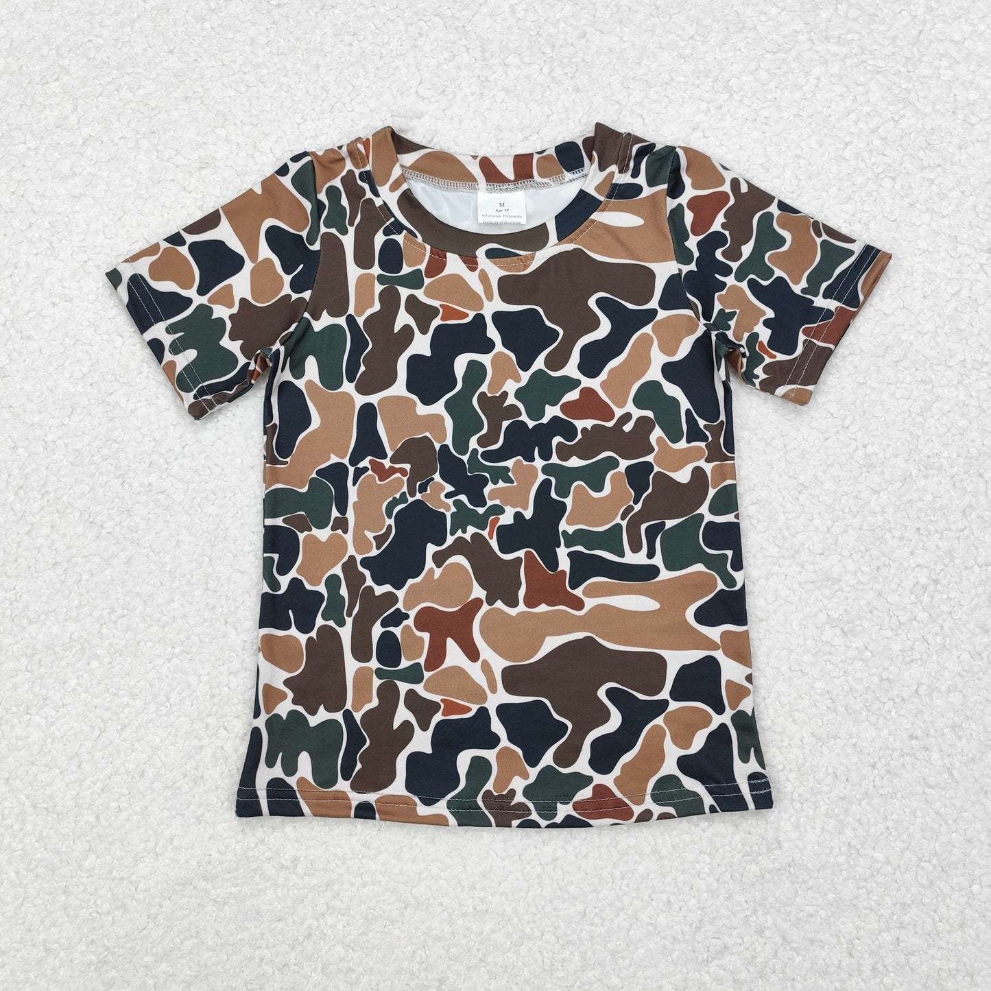 RTS NO MOQ HOT SELL baby boys clothes short sleeve Camouflage shorts set