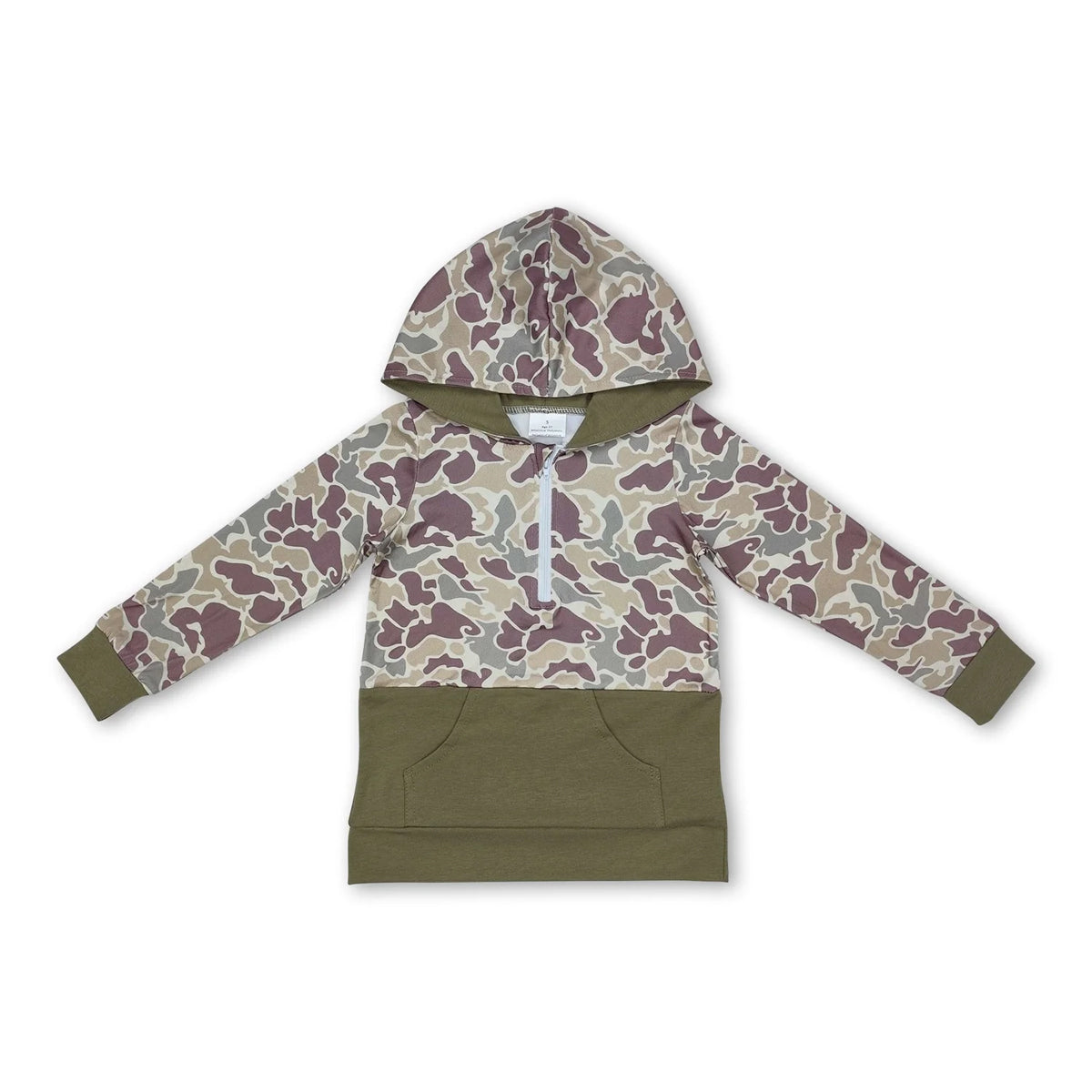 RTS NO MOQ Sibling baby boy clothes camouflage hooded long sleeved tops