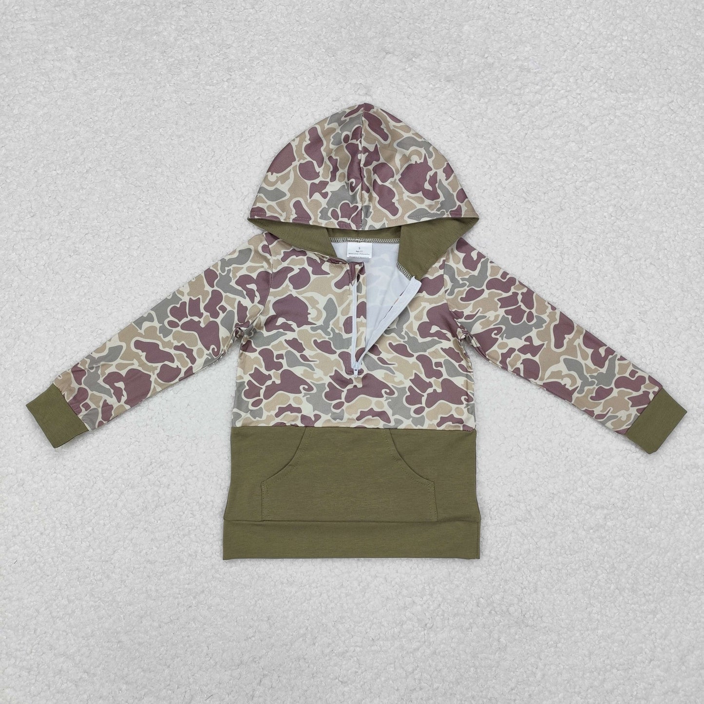 RTS NO MOQ Sibling Baby boys clothes Geometric pullover hooded long sleeve tops