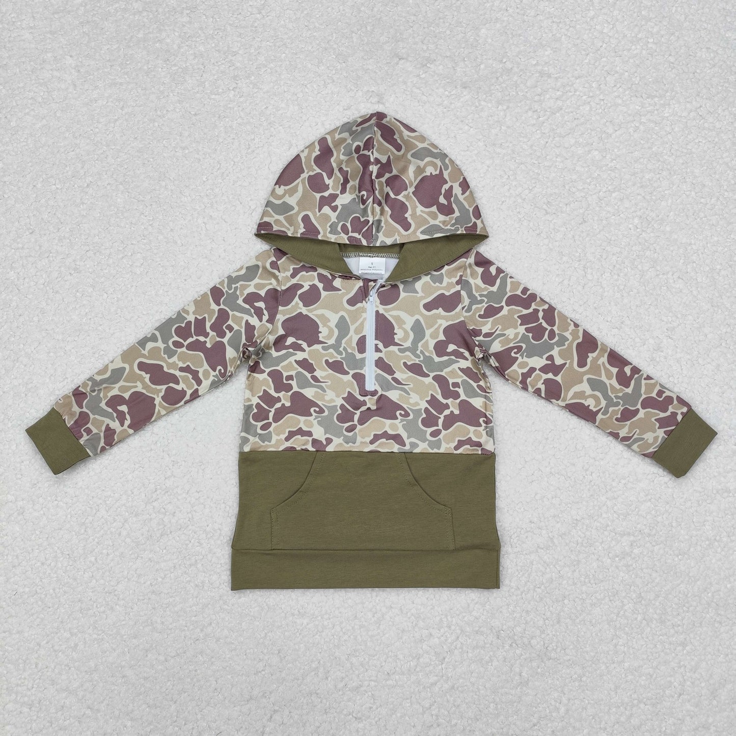RTS NO MOQ Sibling Baby boys clothes Geometric pullover hooded long sleeve tops