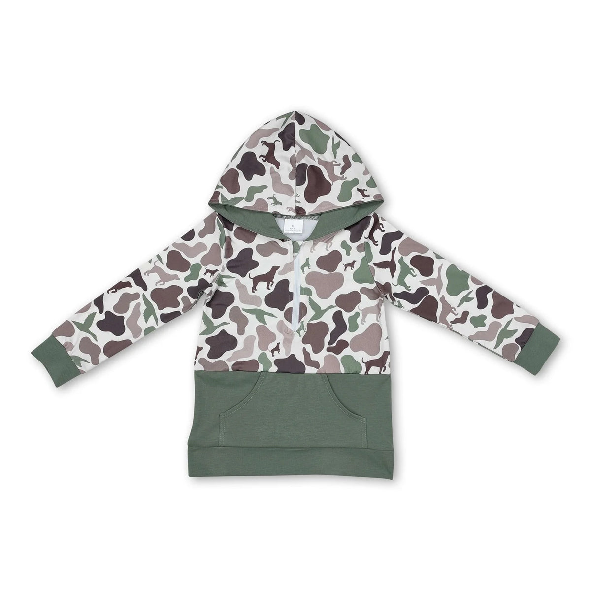 Sibling Baby Boys girl clothes camouflage duck hooded long Shirt 2 and pants Summer Clothes