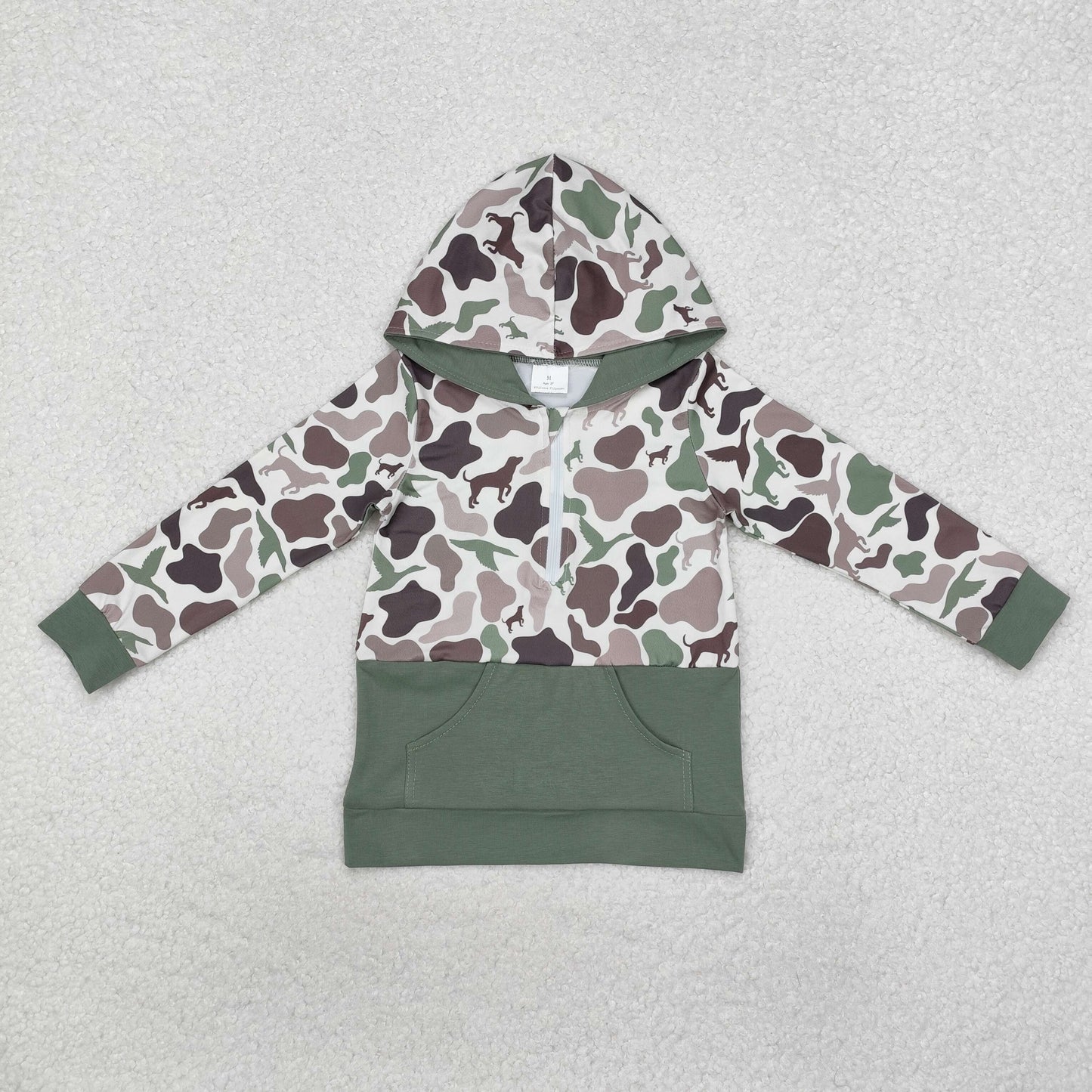 RTS NO MOQ Sibling Baby boys clothes Geometric pullover hooded long sleeve tops