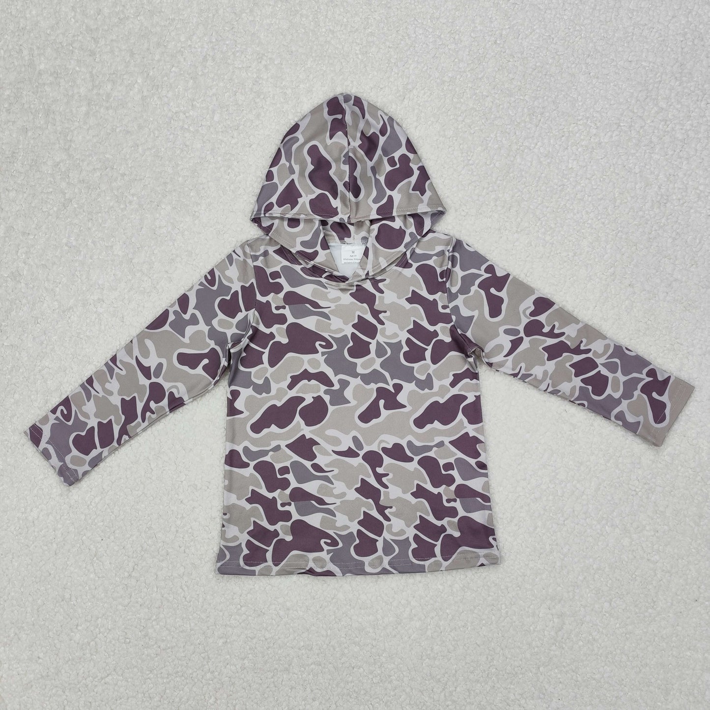 RTS NO MOQ Sibling baby boy clothes camouflage hooded long sleeved tops