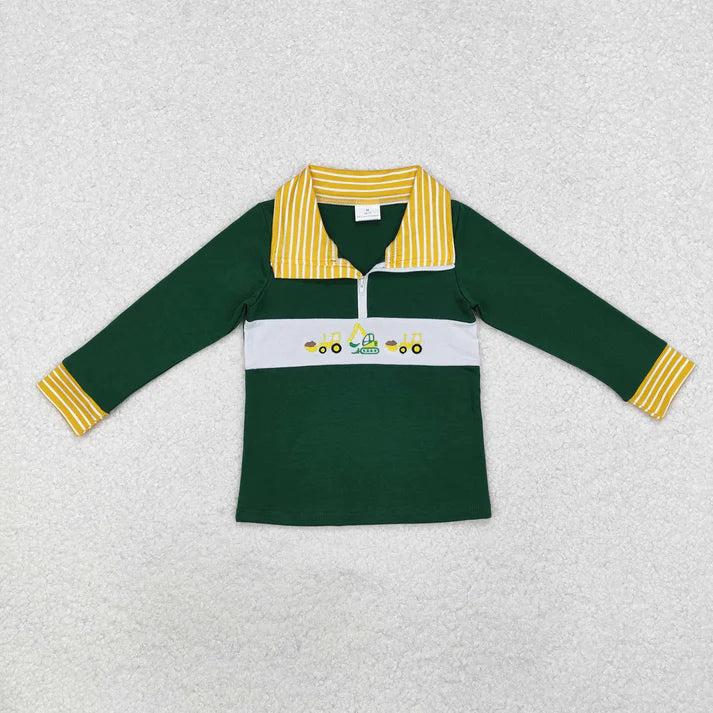 RTS Sibling baby boys girl clothes embroidery long Sleeve tops
