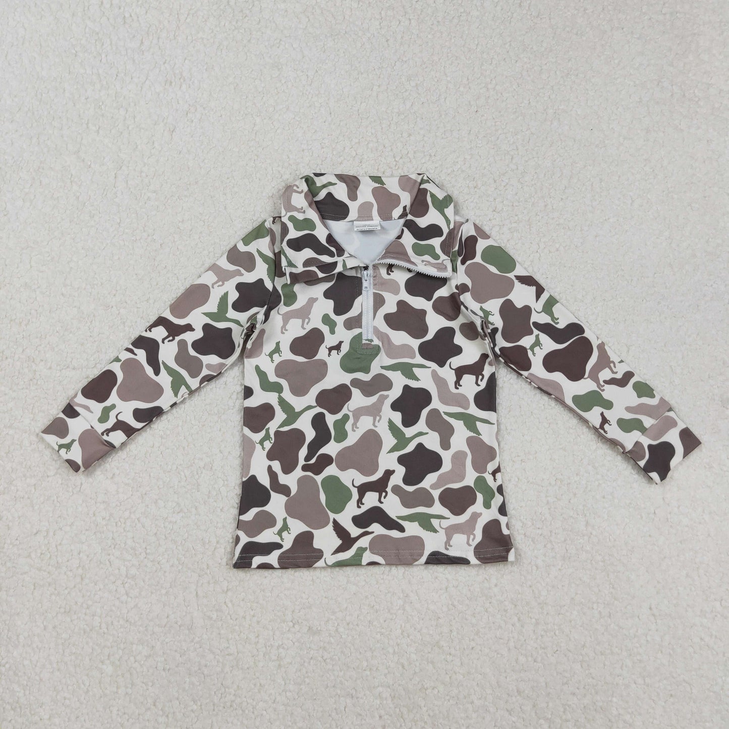 RTS NO MOQ Sibling Baby boys clothes camouflage long-sleeved trousers suit & rompers and tops and top