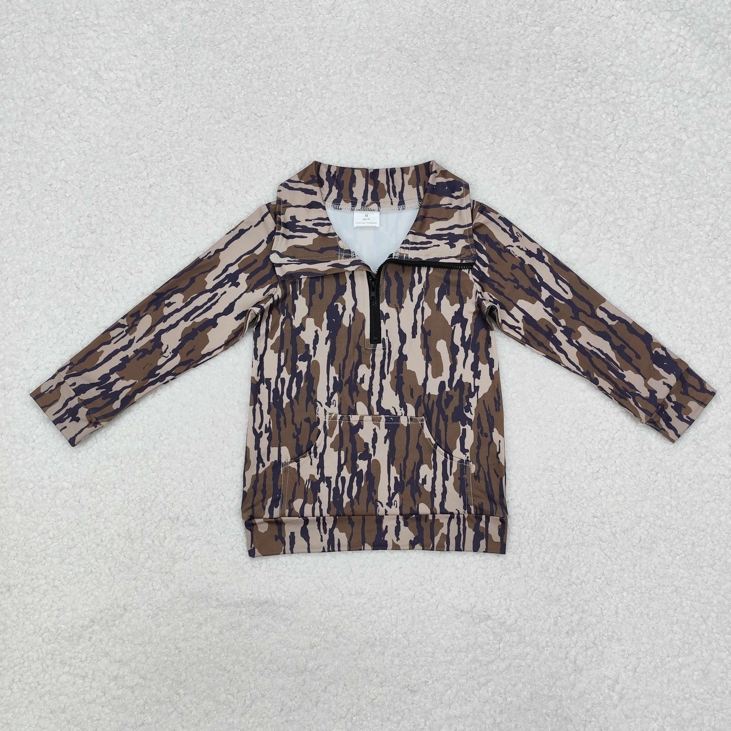 RTS NO MOQ Sibling Baby kid Camouflage pullover long sleeve tops