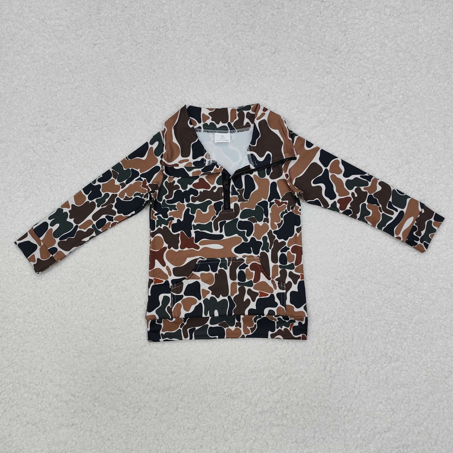 RTS NO MOQ Sibling Baby kid Camouflage pullover long sleeve tops