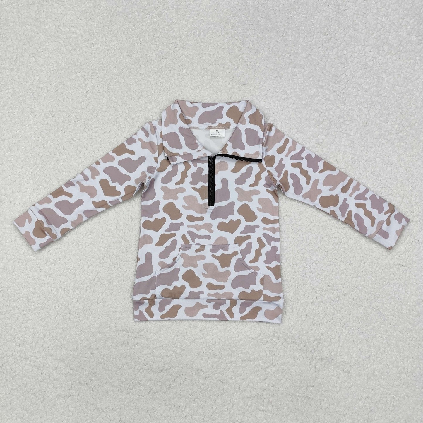 RTS NO MOQ Sibling Baby kid Camouflage pullover long sleeve tops