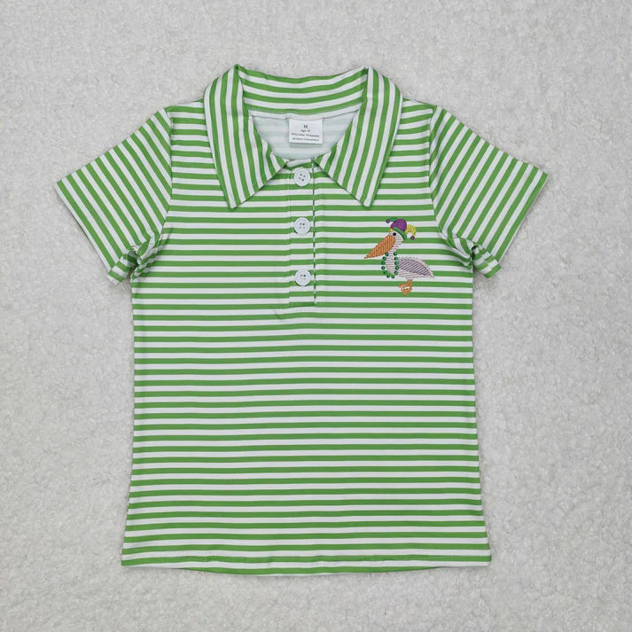 RTS NO MOQ Sibling baby boy clothes Mardi grad baby boys clothes Short Sleeve Tops