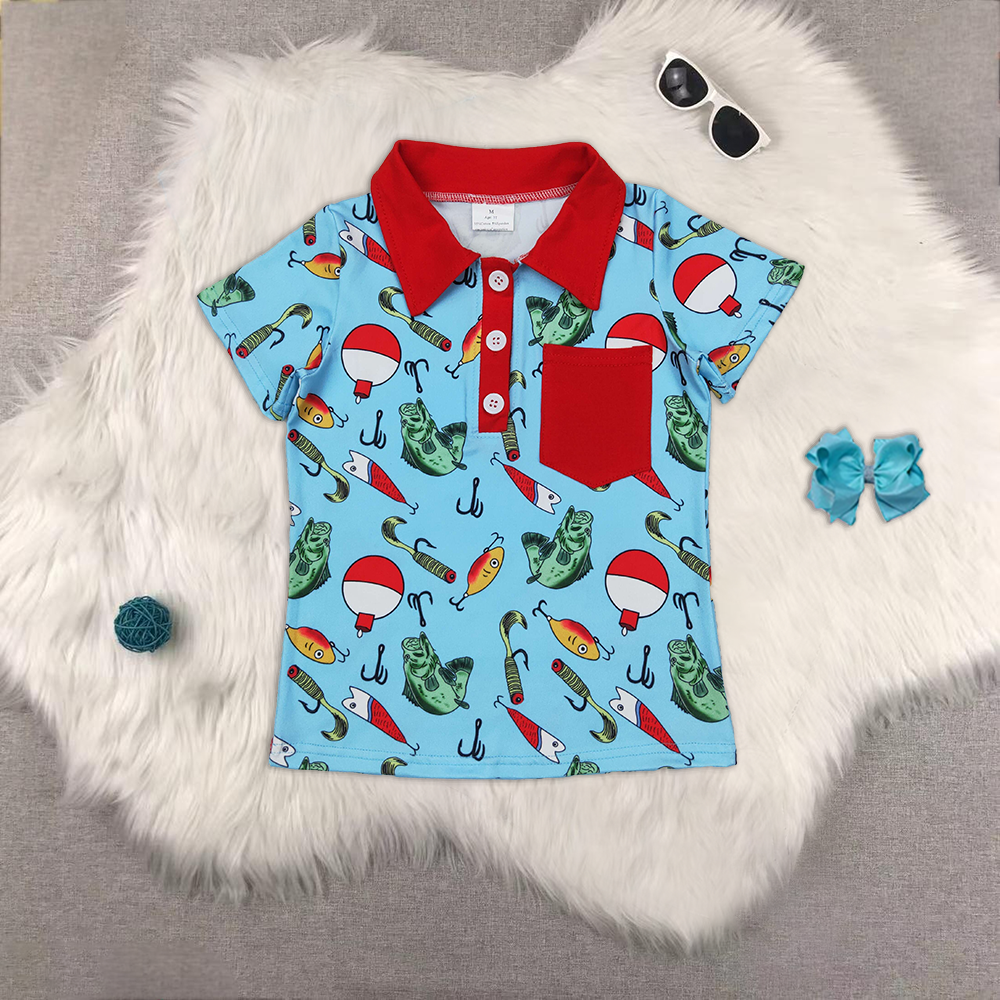 RTS NO MOQ Sibling baby boy clothes baseball short-sleeved tops