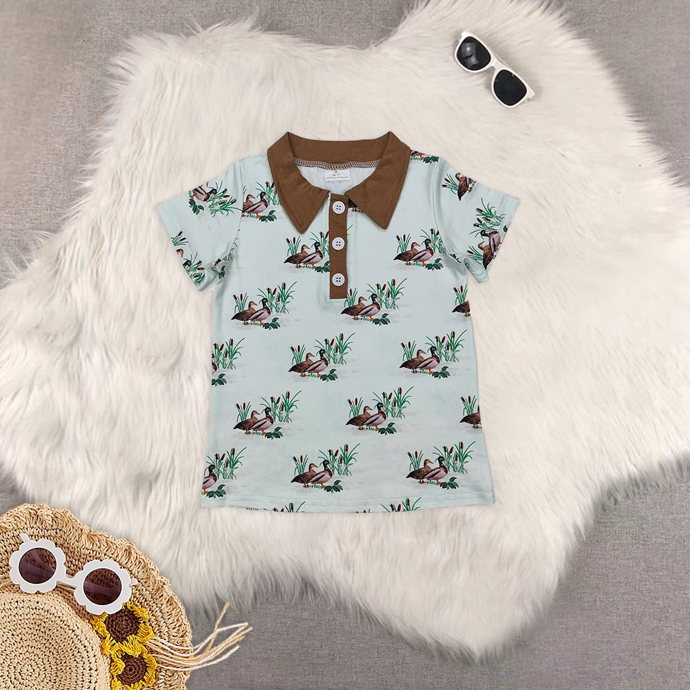 RTS NO MOQ Sibling baby boy clothes baseball short-sleeved tops