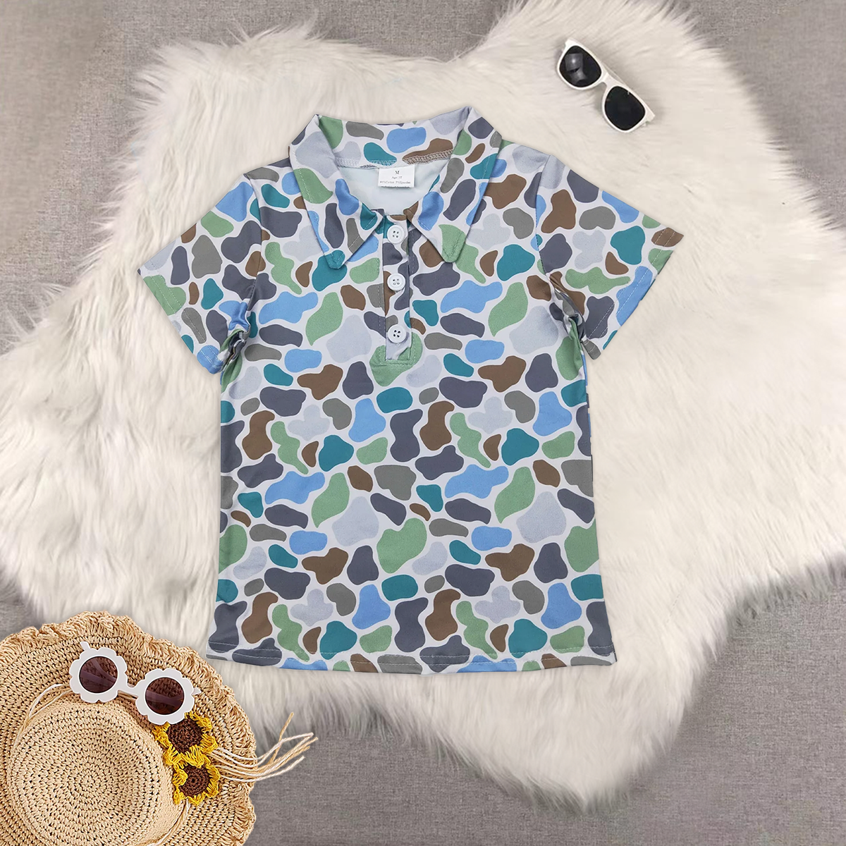 RTS NO MOQ baby boys clothes duck Short Sleeve Suit  & Top and shorts