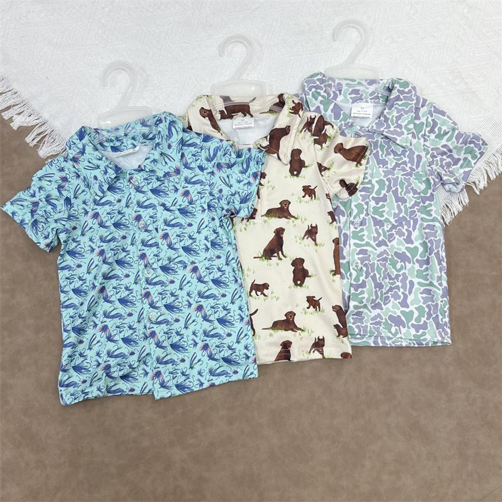 RTS NO MOQ Sibling baby boy clothes baby boys clothes Short Sleeve Tops