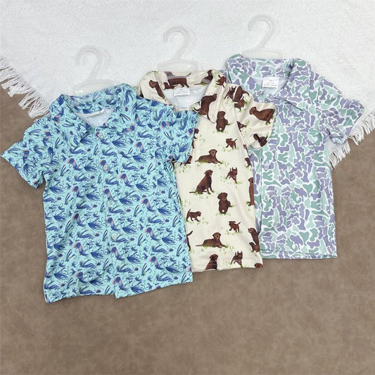 RTS NO MOQ Sibling baby boy clothes baby boys clothes Short Sleeve Tops