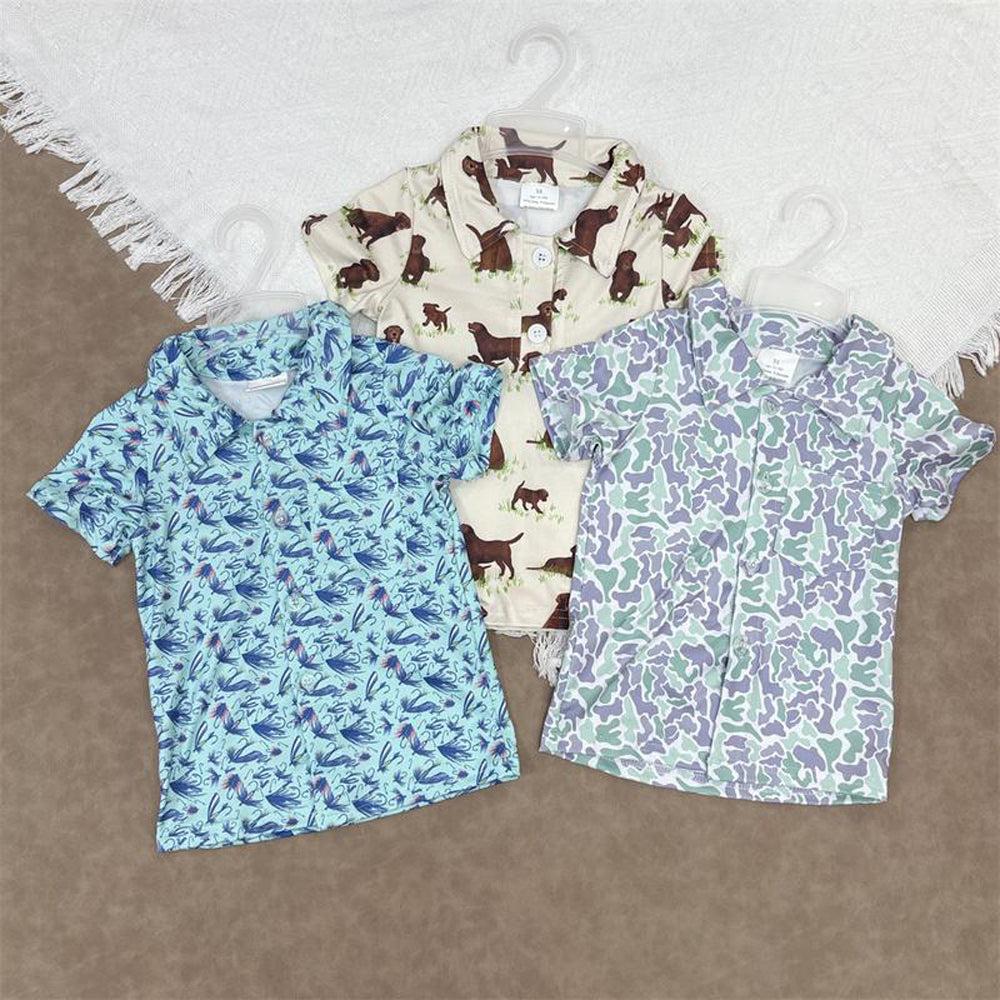 RTS NO MOQ Sibling baby boy clothes baby boys clothes Short Sleeve Tops