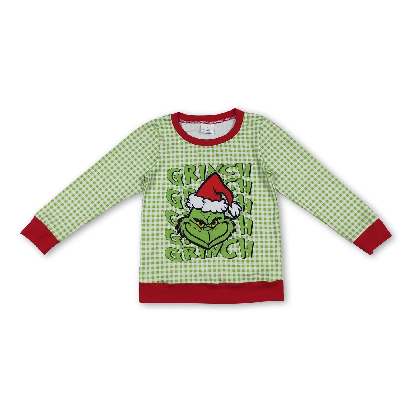 RTS NO MOQ Sibling milk silk Cute Clothes Baby Boys Christmas Check Tee Top Romper Family Holiday Clothes Sets