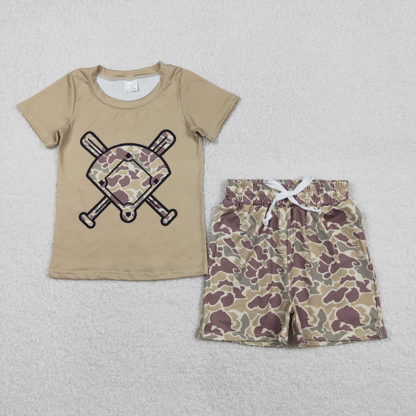 RTS NO MOQ Sibling baby boy clothes Camouflage summer short sleeve shorts sets 5
