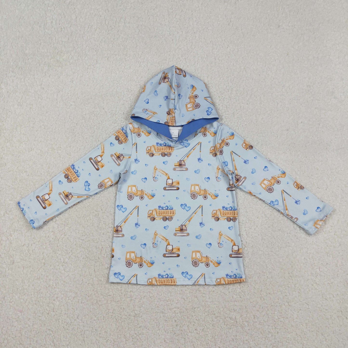 RTS NO MOQ Sibling Baby boy clothes Valentine hooded long-sleeved and tops