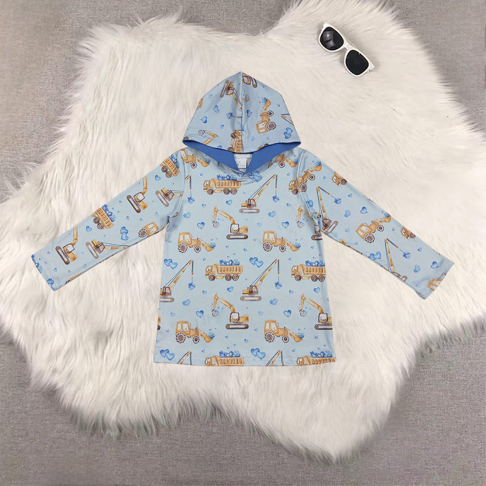 RTS NO MOQ Sibling Baby boy girl clothes Valentine hooded long-sleeved and tops