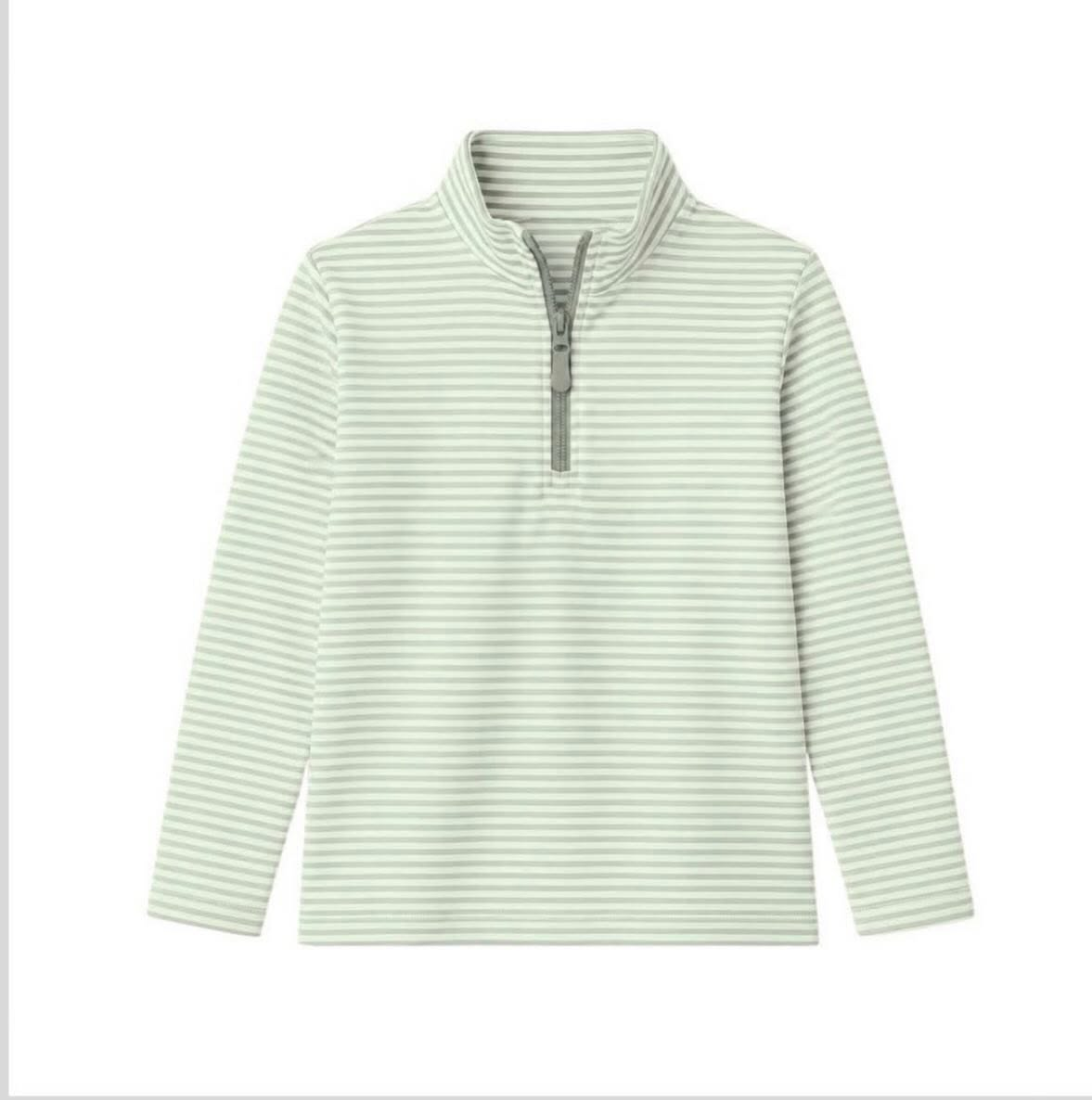 (Preorder new) No moq Baby Boys Striped Zip Up Long Sleeve Daily Top