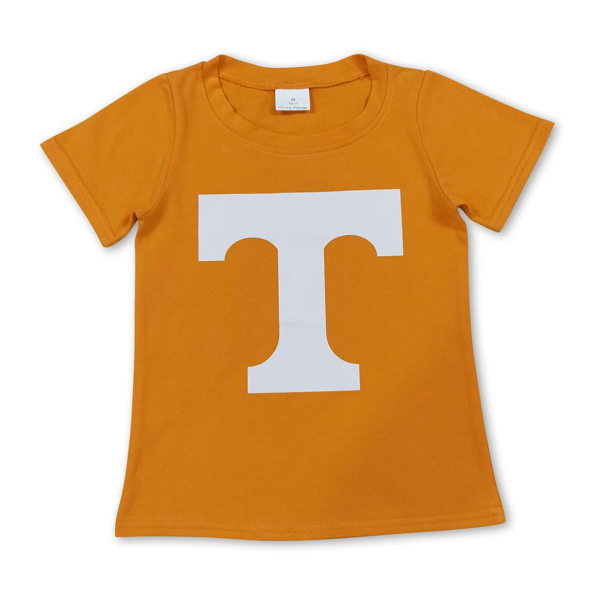 RTS NO MOQ Sibling milk silk Baby Kids Orange Print Tops Pants Shorts Hoodie Team Clothes