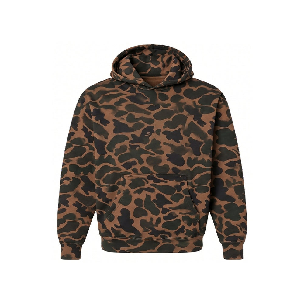 (Preorder new) No moq BT2002 Baby Boys Brown Camo Long Sleeve Pocket Hoodies Casual Top