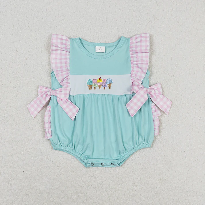 RTS Baby Girls Popsicle Sibling Sister Rompers Dresses Outfits Clothes Sets