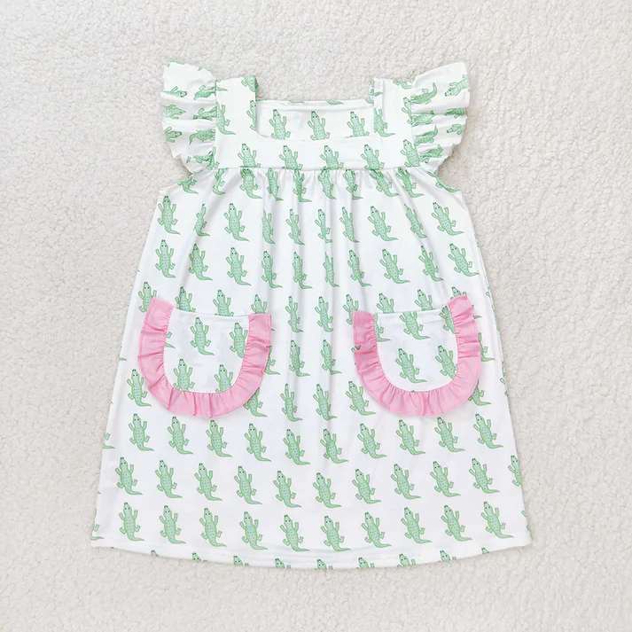 RTS Baby Girls Boys Crab Top Stripes Sibling Summer Clothes Sets