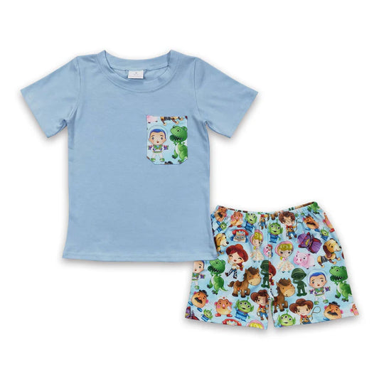 C14-24 Baby boys boys Blue toy soft set