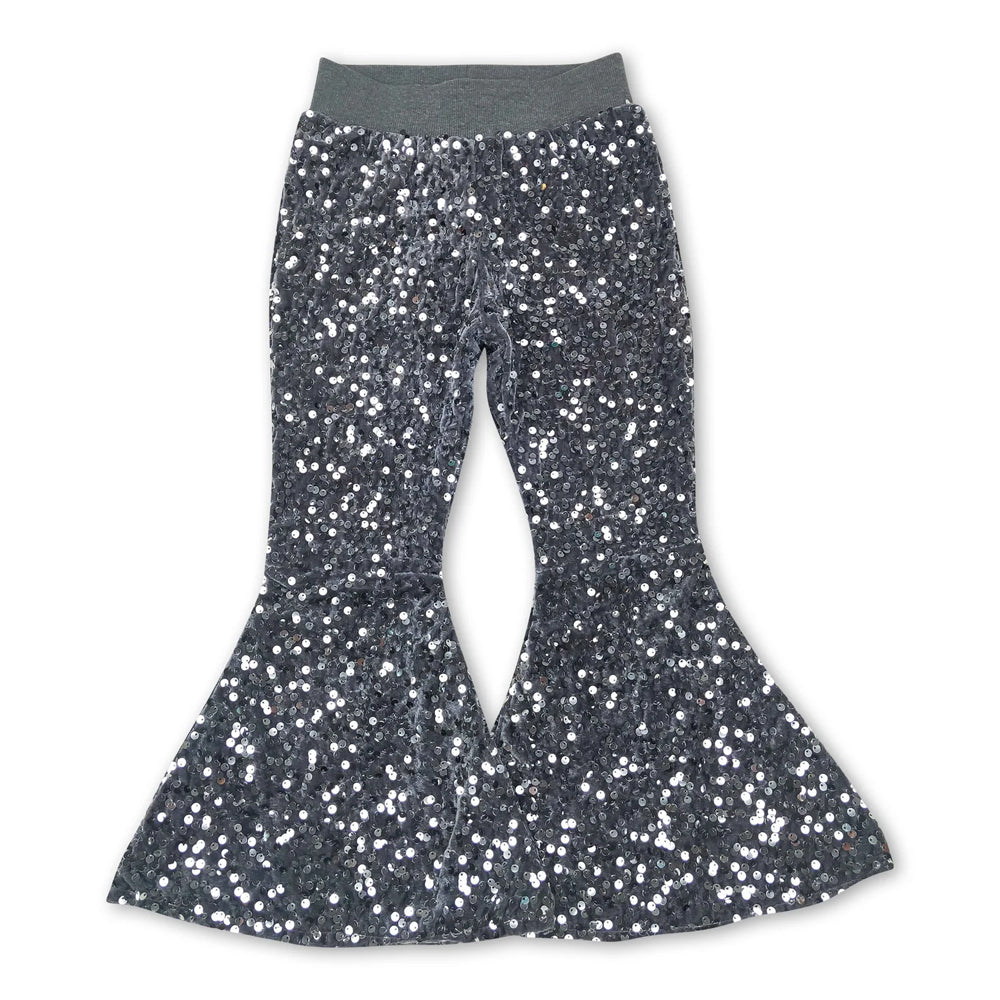 RTS NO MOQ Sibling baby girl clothes SEAUIN All Colors Sequined Gari Safety Pants add  lining（副本）